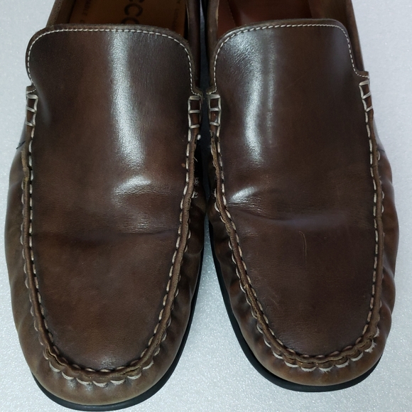 Ecco Leather Driving Macossin Loafters - Picture 7 of 8